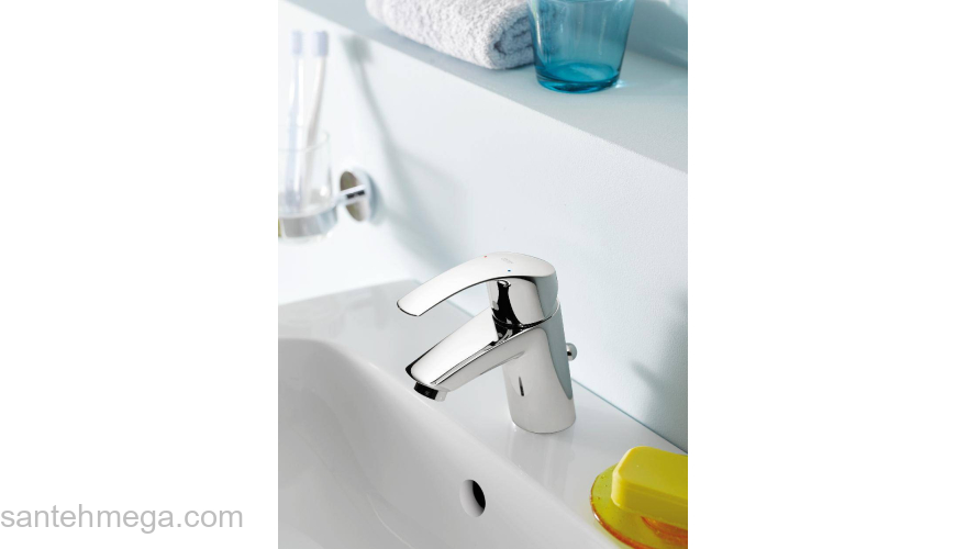 Смеситель для раковины GROHE Eurosmart 32926002. Фото