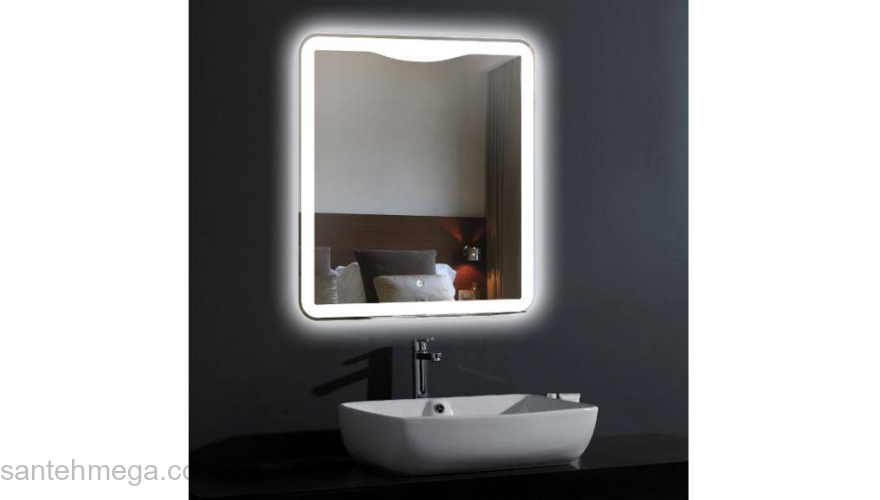 Зеркало с подсветкой GAIR SOHO 800х900 Anti Steam. Фото