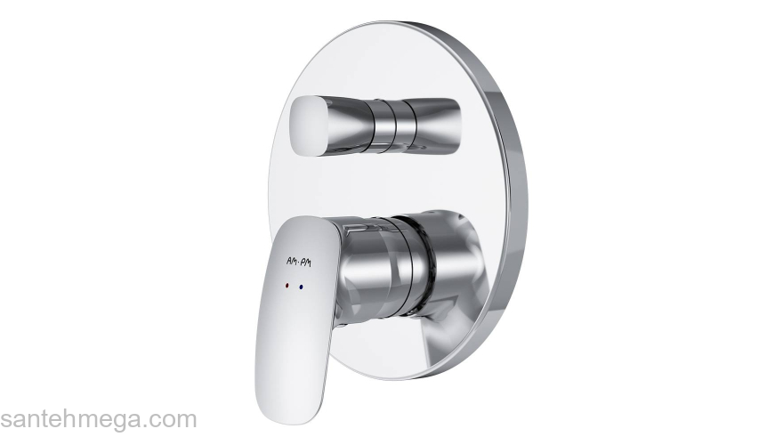 Смеситель для ванны и душа, монтируемый в стену AM.PM Spirit 2.1 F71A85000. Фото