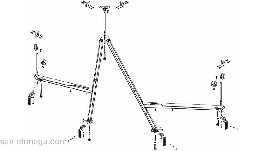Каркас для ванны CEZARES Cetina CET130-150MF. Фото