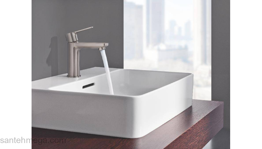 GROHE 23791DC1 Lineare New Смеситель для раковины с нажимным сливным гарнитуром, размер XS. Фото