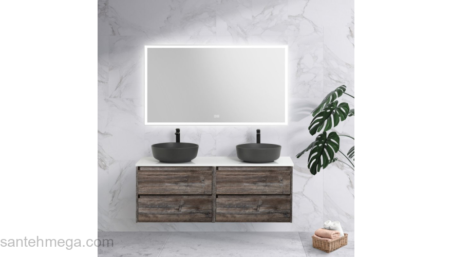 Тумба под раковину подвесная BELBAGNO KRAFT-700-2C-SO-PP Pino Pasadena. Фото