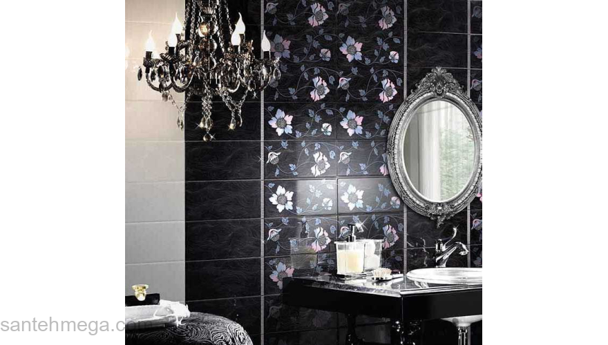 НЕФРИТ-КЕРАМИКА 04-01-1-10-04-04-162-1 Вставка Орхидея 250х500 черный