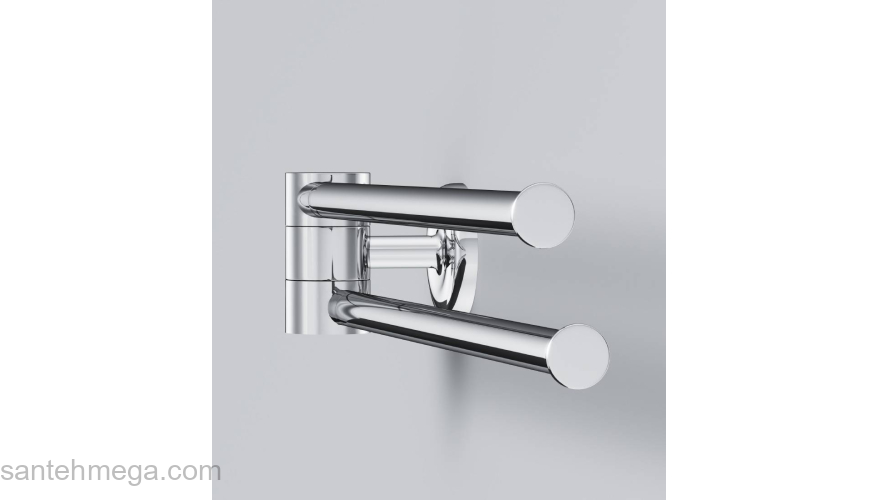 Двойная вешалка-вертушка для полотенец, 40 см AM.PM Like A8032600 для ванной комнаты. Фото