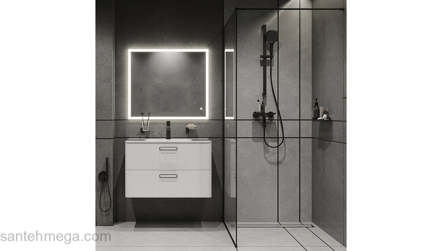 Смеситель для ванны с управлением Push Control черный матовый Shelfy IDDIS SHEBLBTi02WA. Фото