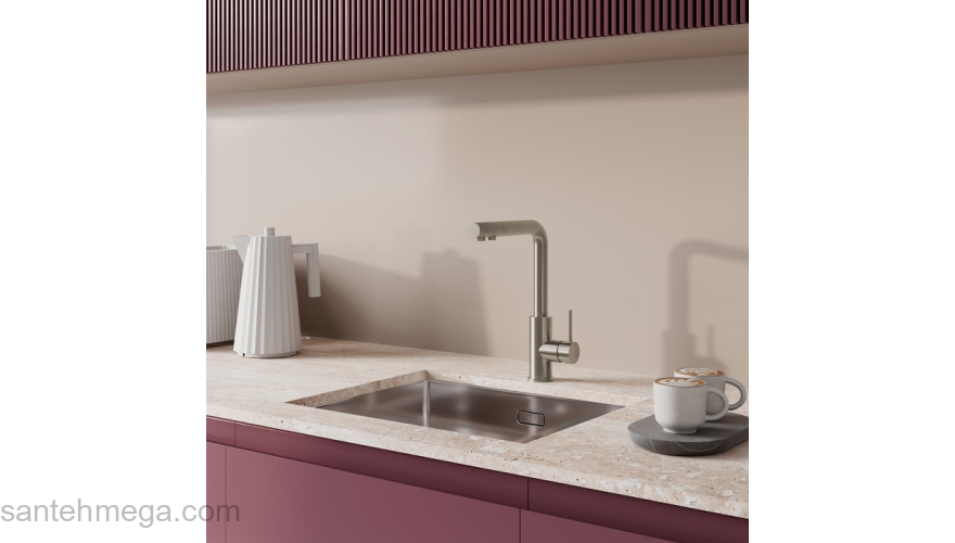 Смеситель для кухни с фильтром сталь Rule IDDIS RULSTLFi05. Фото