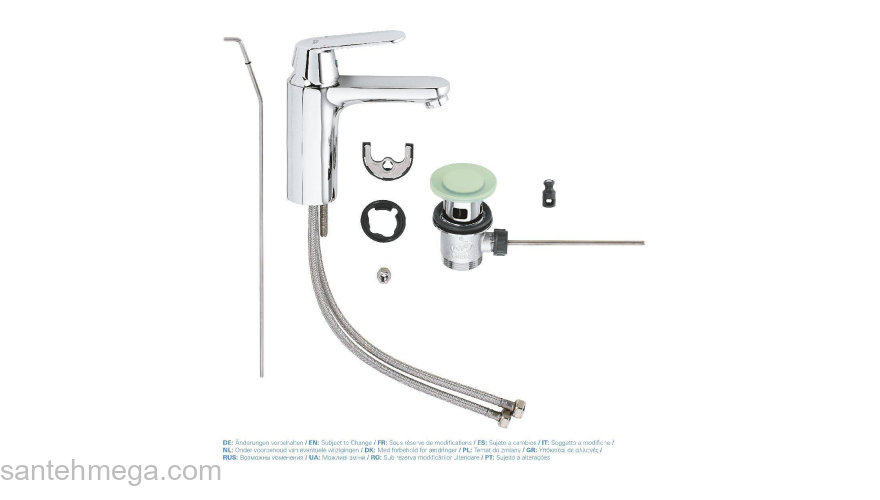 Смеситель для раковины GROHE Eurosmart Cosmopolitan 23325000. Фото