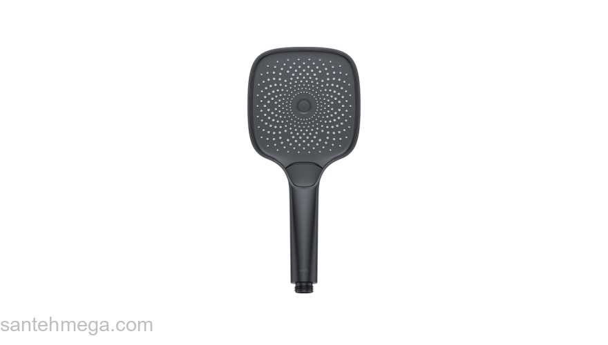 Лейка для душа квадратная черная SpaHome IDDIS SPA3FSBi18. Фото