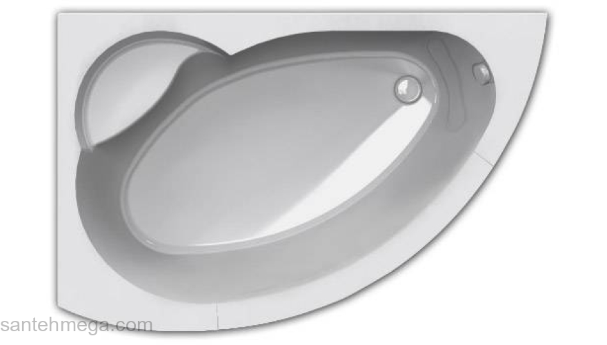 Ванна АКВАТЕК Аякс 170х110 без гидромассажа. Фото