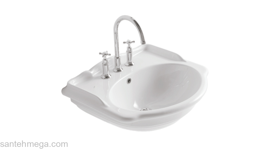 Раковина подвесная CERAMICA GLOBO PAESTUM 62х52 PA057.BI*1. Фото
