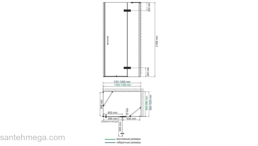 Душевой уголок WASSERKRAFT Aller 10H10RWHITE. Фото