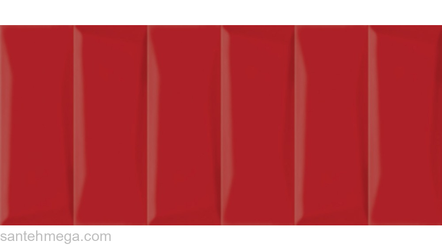 CERSANIT EVG413 Плитка облицовочная Evolution 200х440 красный рельеф кирпичи. Фото