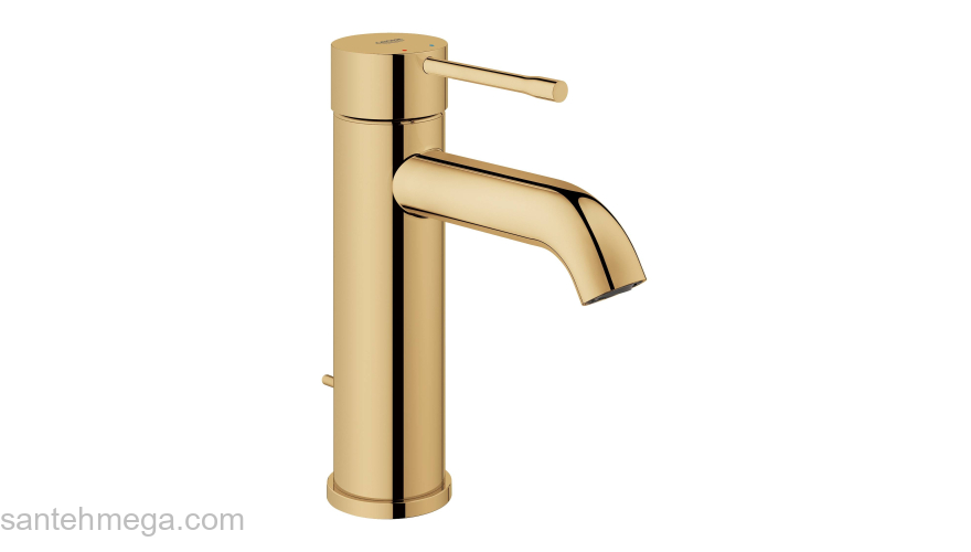 GROHE 23589GL1 Essence New Смеситель для раковины S-Size II, сливной гарнитур, цвет: холодный рассвет, глянец. Фото
