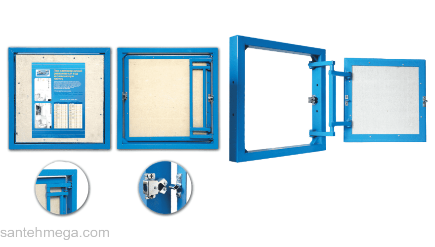 Люк ревизионный под плитку LYUKER A 50/30. Фото