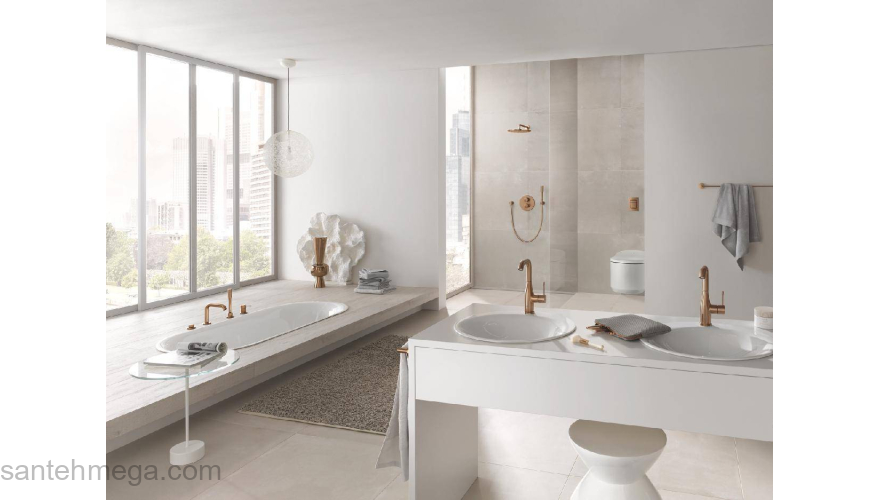 GROHE 19578DL1 Essence+ Смеситель для ванны на 4 отверстия. Фото