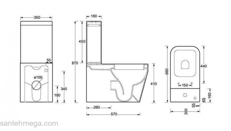 Бачок BELBAGNO Alise BB540T. Фото