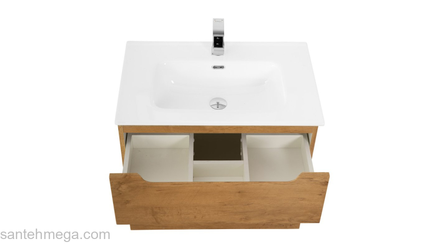 Тумба под раковину подвесная BELBAGNO ETNA-H60-900-2C-SO-RN-P Rovere Nature. Фото