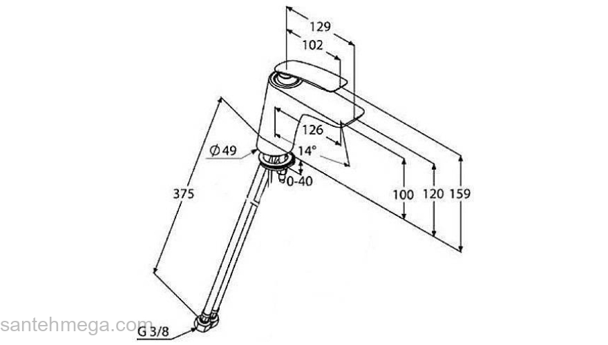 Смеситель для умывальника KLUDI Balance 520260575. Фото