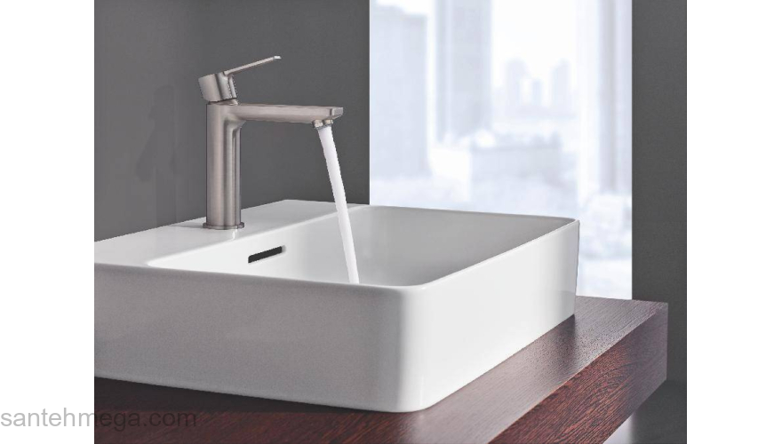 GROHE 23791DC1 Lineare New Смеситель для раковины с нажимным сливным гарнитуром, размер XS. Фото