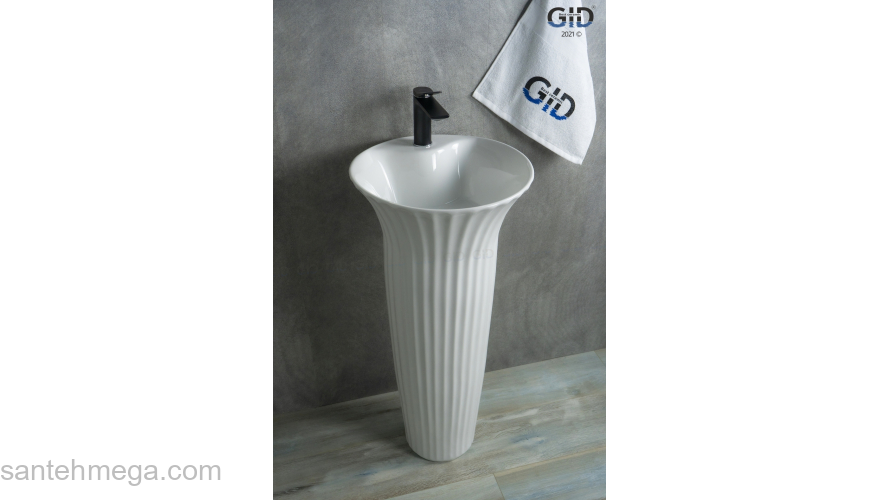 Раковина напольная GID Nb132 41х41 81113 Белый. Фото