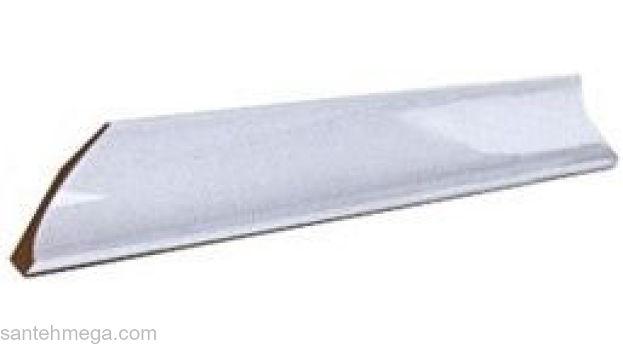 Декор-Керамика Срез (угол) узкий белый