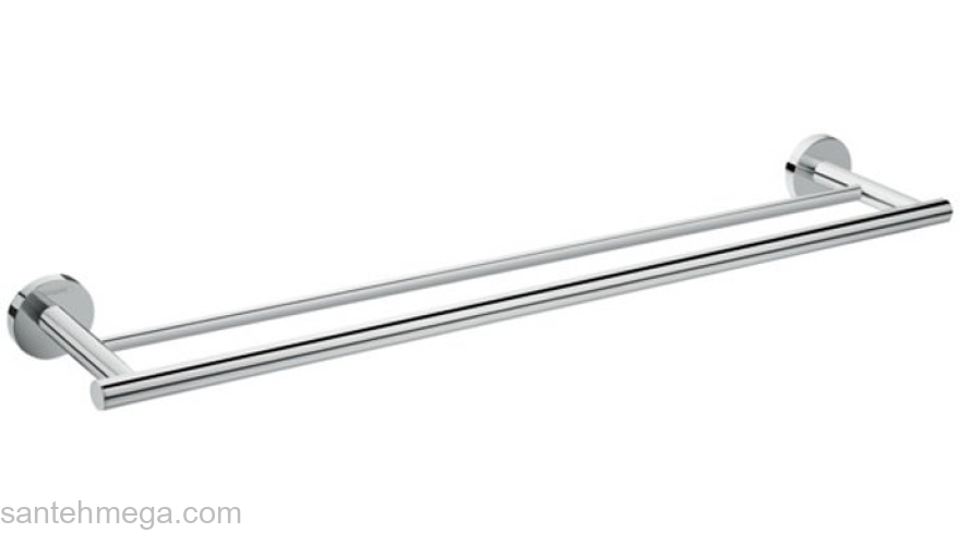 Двойной держатель для банных полотенец Hansgrohe Logis Universal 41712000 для ванной комнаты. Фото