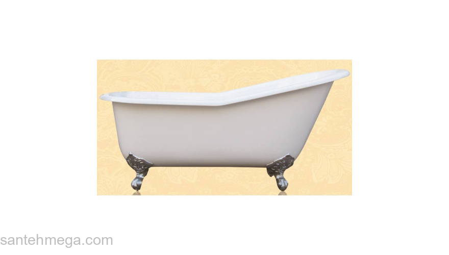 Ванна чугунная MAGLIEZZA Gracia 170х80 (ножки хром). Фото