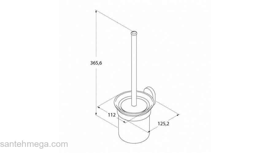 Ерш керамика латунь Mirro Plus IDDIS MRPSBC0i47 для ванной комнаты. Фото