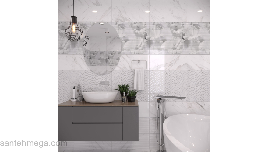 Gracia Ceramica 010100000410 Плитка облицовочная Celia 250х600 white 01. Фото