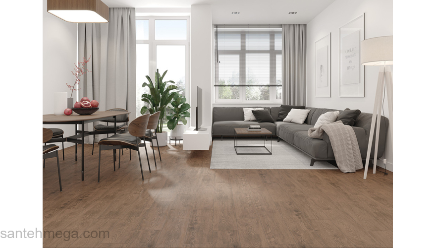 CERSANIT C-FF4M512D Керамический гранит Finwood 185х598 темно-коричневый. Фото