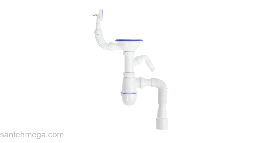 Мойка с сифоном арт. S11UPS0i84 нерж. сталь полир. 485*485 Strit S IDDIS STR48P0i77S. Фото