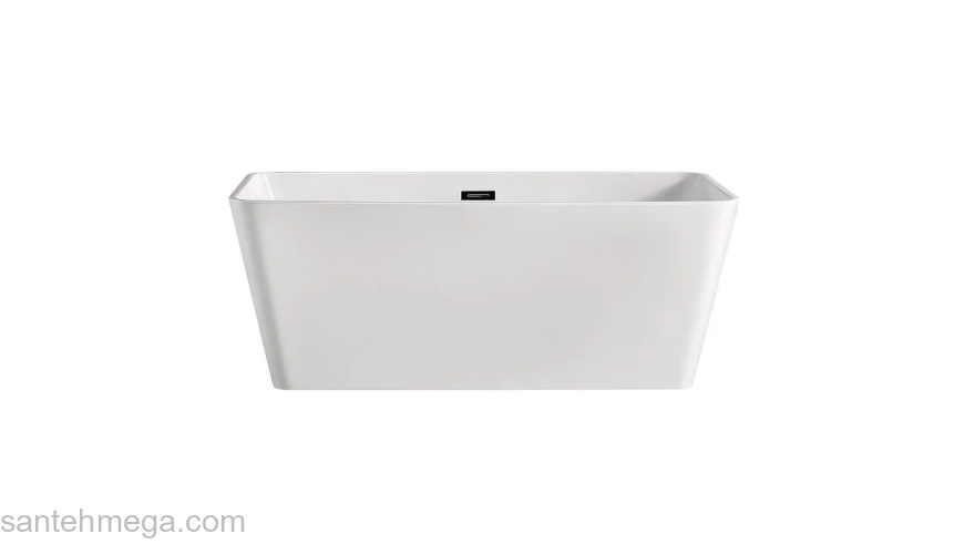 Ванна акриловая Azario LINCOLN 1600х800х580, свободностоящая, в комплекте с сифоном и металлической рамой LIN16080. Фото