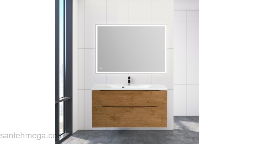 Тумба под раковину подвесная BELBAGNO MARINO-H60-1200-2C-SO-RN-P Rovere Nature. Фото