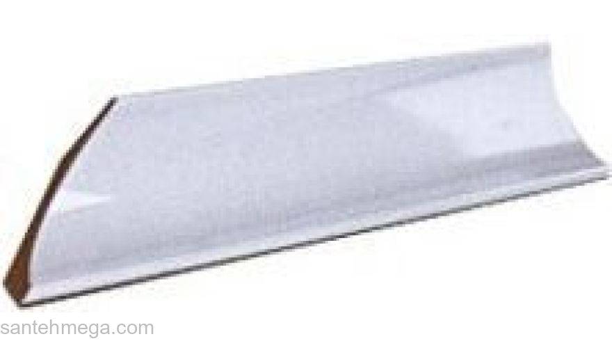 Декор-Керамика Срез (угол) широкий белый