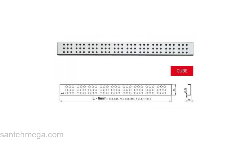 Перфорированная решетка ALCAPLAST CUBE-850L. Фото