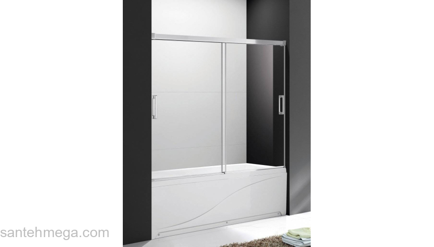 Шторка на ванну CEZARES Tandem Soft TANDEM-SOFT-VF-2-190/145-C-Cr-IV. Фото