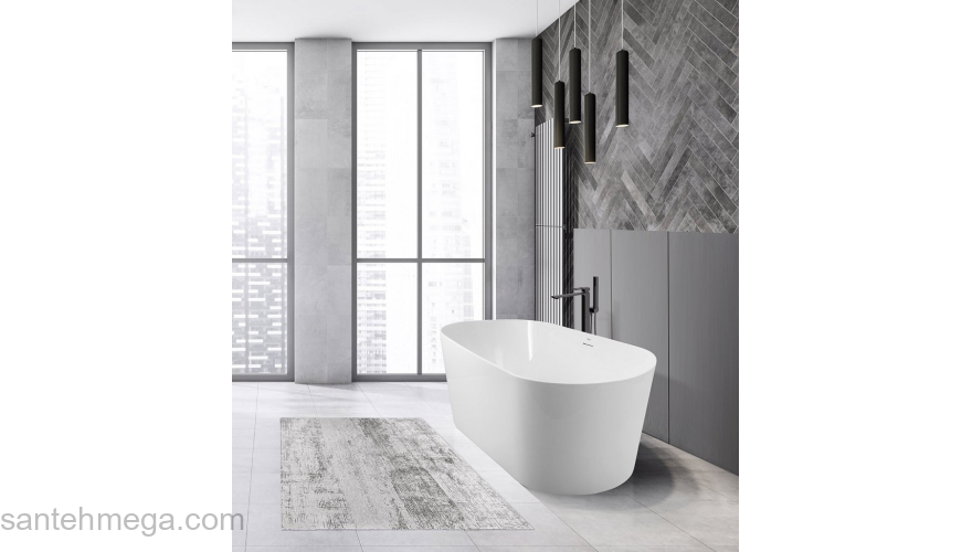 Ванна акриловая отдельностоящая BELBAGNO BB416-1700-800. Фото