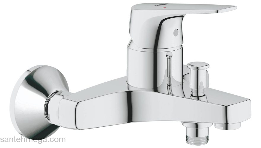GROHE 23756000 BauFlow Смеситель для ванны, настенный монтаж. Фото