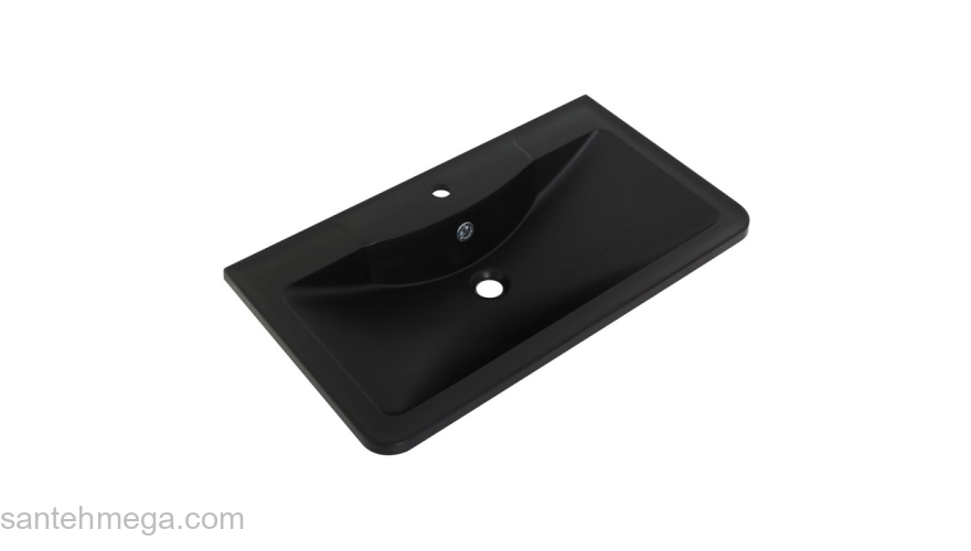 Раковина мебельная BELBAGNO 100х46 BB1000/455-LV-ART-ALR-NERO черный матовый. Фото