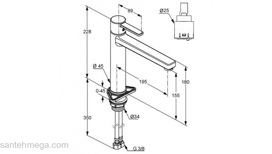Смеситель для кухни KLUDI Zenta 389739675. Фото