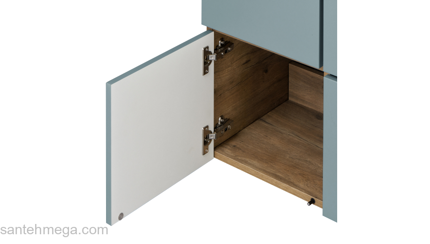 Тумба под раковину подвесная AQUATON Мишель 100 Фьорд/Дуб Рустикальный 1A256901MIX30. Фото