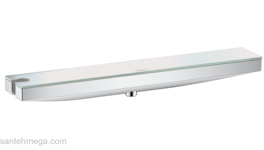 Настенный держатель Hansgrohe Rainfinity Porter 500 с полкой левый 26843000, хром. Фото