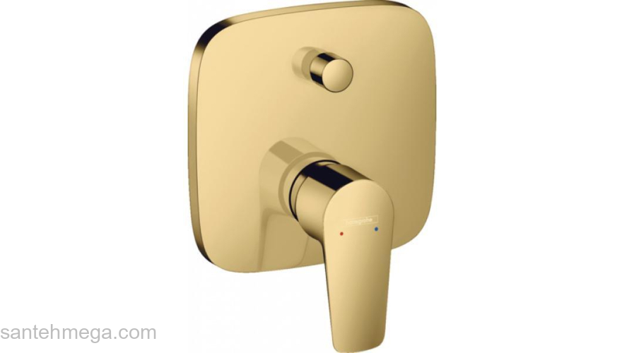 Смеситель для ванны с душем Hansgrohe Talis E 71474990 золото. Фото