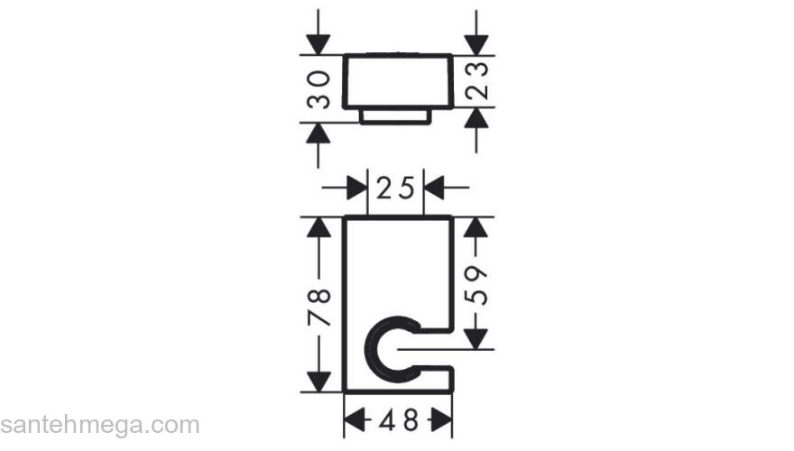 Держатель для душа Hansgrohe Porter E 28387140. Фото