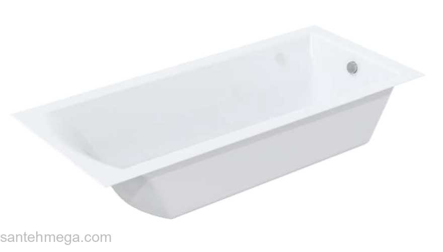 Ванна акриловая MirSant Premium Ривьера Slim 180х80. Фото