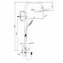 Душевая система IDEAL STANDARD Idealrain Eco A6281AA. Фото