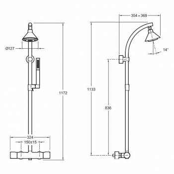 Душевая система JACOB DELAFON Moxie E5798-CP. Фото