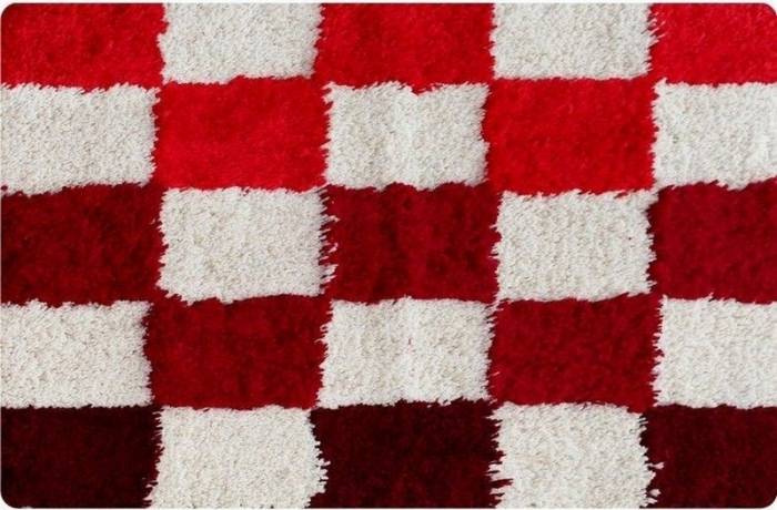 Коврик для ванной комнаты IDDIS Purple chessboard MID210М для ванной комнаты. Фото