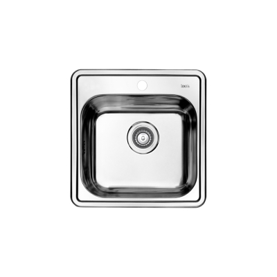 Мойка с сифоном арт. S11UPS0i84 нерж. сталь полир. 485*485 Strit S IDDIS STR48P0i77S. Фото