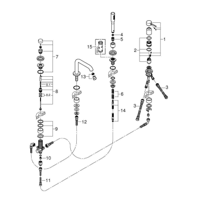 GROHE 19578DL1 Essence+ Смеситель для ванны на 4 отверстия. Фото